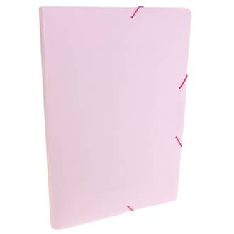 PASTA ELASTICO PLASTICA OFICIO /SERENA - 0246 - ROSA PASTEL - UN - DELLO