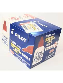 REFIL P/MARCADOR QUADRO BRANCO WBM-7 15 ML - VERMELHO - CX 12 - PILOT