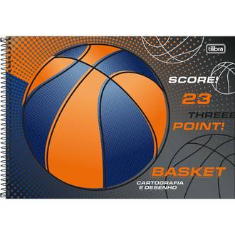 CADERNO DESENHO CAPA DURA 80FLS - ESPIRAL - SCORE - UN - TILIBRA