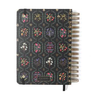 AGENDA ESPIRAL JARDIM A5 - PLANNER PRETO - UN - CICERO