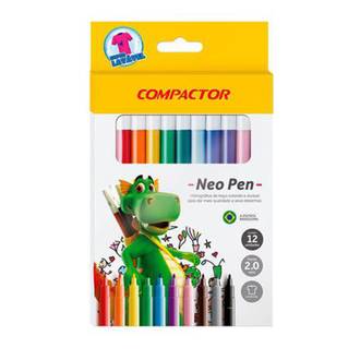 CANETA HIDROGRAFICA NEO PEN C/12 CORES - PCT 5 - COMPACTOR