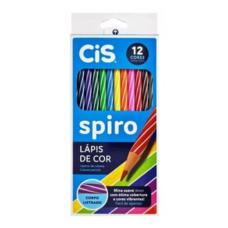 LAPIS DE COR SPIRO 12 CORES - 448002 - C/12 - UN - CIS