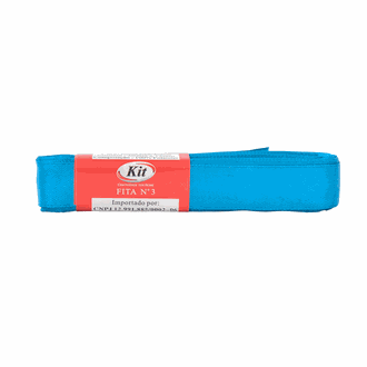 FITA CETIM Nº 3 15MMX10M  - TURQUESA - UN - KIT