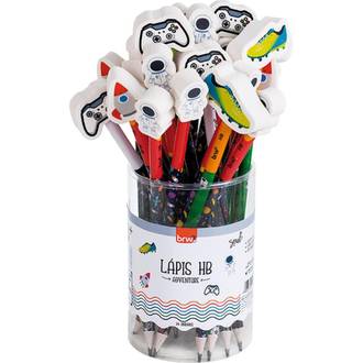 LAPIS PRETO HB ADVENTURE C/BORRACHA PONTEIRA - LP7216 - DPL 24 - BRW