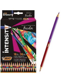 LAPIS DE COR INTENSITY 36 CORES SEXTAVADO - C/18 - UN - BIC