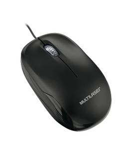 MOUSE C/FIO USB MF200 MO255 - PRETO - UN - MULTILASER