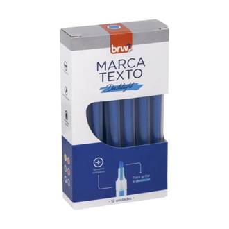 MARCA TEXTO DASHLIGHT  - AZUL - CX 12 - BRW
