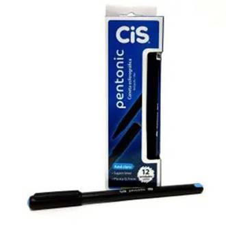 CANETA ESFER PENTONIC RT 0,7MM - PRETO - CX 12 - CIS