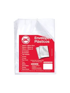 ENVELOPE PLASTICO MEDIO OFICIO S/FURO C/50FL - 5077-50 - UN - DAC