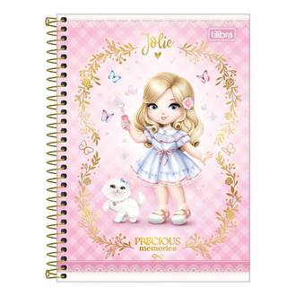 CADERNO UNIV CAPA DURA 10X1 160FLS - 308544 - JOLIE - UN - TILIBRA