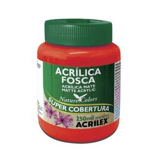 TINTA ACRILICA FOSCA 250ML  - VERMELHO FOGO - UN - ACRILEX
