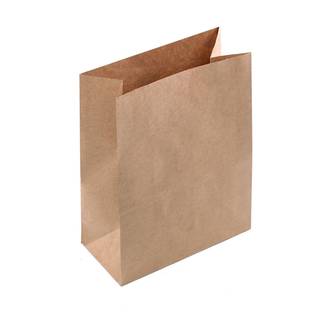 SACO DE PAPEL KRAFT PARDO  - 28,5x24x12 - PCT 50 - CROMUS