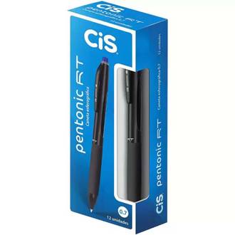 CANETA ESFER PENTONIC RT 0,7MM - AZUL - CX 12 - CIS