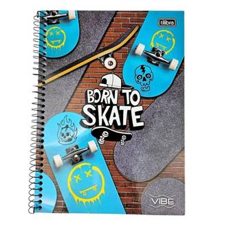 CADERNO UNIV CAPA DURA 10X1 160FLS - VIBE MASC - UN - TILIBRA