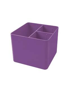 PORTA OBJETOS C/3 DIVISORIAS FULL COLOR - 3020 - ROXO - UN - DELLO