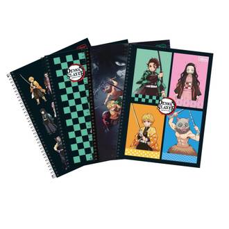 CADERNO UNIV CAPA DURA 10X1 160FLS - DEMON SLAYER - UN - TILIBRA
