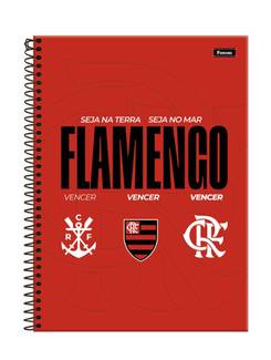 CADERNO UNIV CAPA DURA 1X1 80FLS - 3392952 - FLAMENGO - PCT 4 - FORONI
