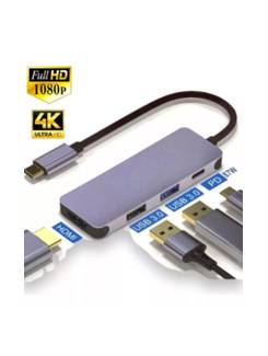 HUB 4 PORTAS TIPO C LOTUS USB3.0/ HDMI/PD 87W - 9617 - UN - MD9