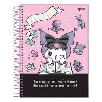 CADERNO UNIV CAPA DURA 10X1 160FLS - 77609-26 - KUROMI - UN - JANDAIA