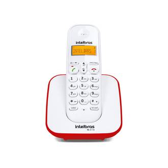 TELEFONE SEM FIO INTELBRAS COM IDENTIFICADOR DE CHAMADAS - TS3110 - VERMELHO - UN - INTELBRAS