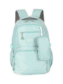 MOCHILA COSTAS JUVENIL UP4YOU MS49507UP - TURQUESA - UN - LUXCEL