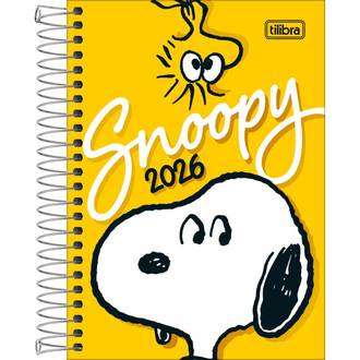 AGENDA ESPIRAL SNOOPY M5 - DIARIA - 393851 - PCT 5 - TILIBRA