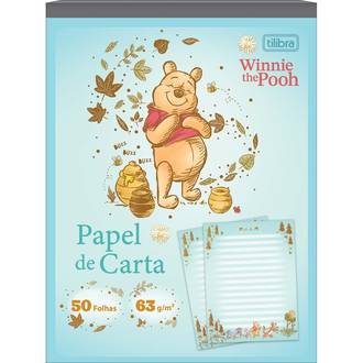 CADERNO COLADO PAPEL CARTA 50FLS - 395455 - POOH - UN - TILIBRA