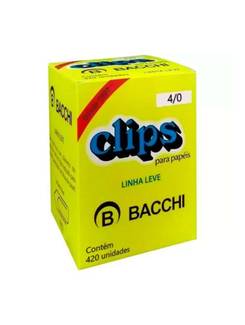CLIPS GALVANIZADO N.4/0 C/420 - 500G - UN - BACCHI