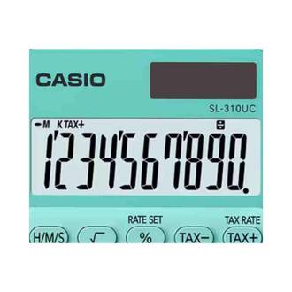 CALCULADORA BOLSO 10 DIG SL310UC - GREEN - UN - CASIO
