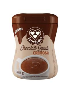 CHOCOLATE QUENTE CREMOSO 180G - UN - 3 CORACOES