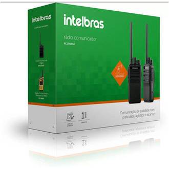 RADIO COMUNICADOR ALCANCE 20KM - RC3002 G2 - UN - INTELBRAS