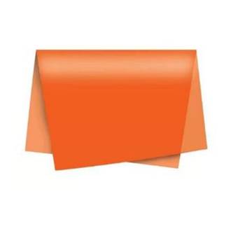 PAPEL SEDA 48X60CM - LARANJA - PCT 100 - RIDET