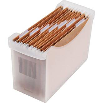 CAIXA ARQUIVO LARGO SEM TAMPA - OR70500 - CRISTAL - UN - ORDENE