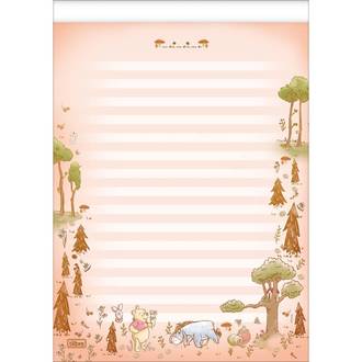 CADERNO COLADO PAPEL CARTA 50FLS - 395455 - POOH - UN - TILIBRA
