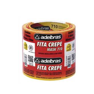 FITA ADESIVA CREPE 48X50 - 710 - PCT 2 - ADELBRAS