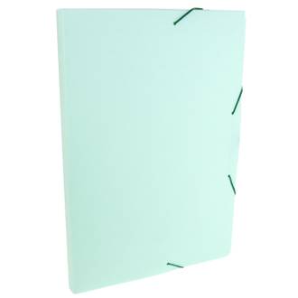 PASTA ELASTICO PLASTICA 2CM OFICIO /SERENA - 0247 - VERDE PASTEL - UN - DELLO