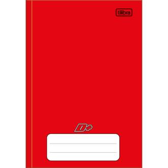 CADERNO 1/4 BROCHURA CAPA DURA 96FLS - D+ COLOR - VERMELHO - UN - TILIBRA