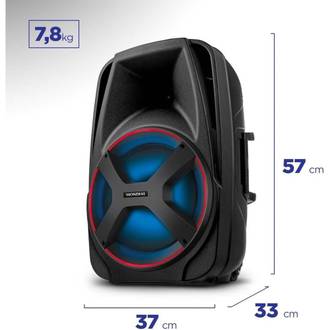 CAIXA DE SOM BT 550W-  CONNECT POWER PLUS-  CM-550 - PRETO - UN - MONDIAL