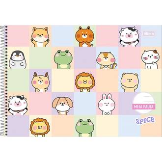 CADERNO MEIA PAUTA CAPA DURA 40FLS - SPICE - UN - TILIBRA