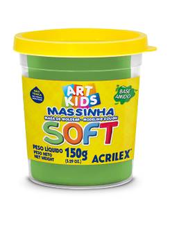MASSA P/MODELAR SOFT 150G 07315 - VERDE - UN - ACRILEX