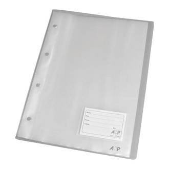 PASTA CATALOGO C/10 ENV C/VISO A4 - 1037 - CRISTAL - UN - ACP