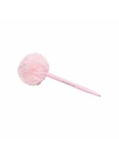 CANETA ESFEROGRAFICA POMPOM PINK VIBES - PRETO - UN - LEO E LEO