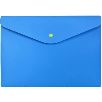 PASTA ENVELOPE C/ BOTAO A4 FULL COLOR - 0014 - AZUL - UN - DELLO