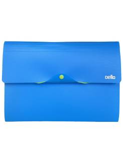 PASTA SANFONADA A4 12 DIVISORIAS FULL COLOR- 6107 - AZUL - UN - DELLO