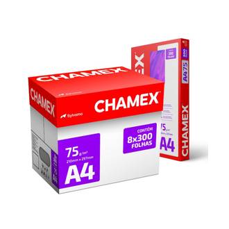 PAPEL CHAMEX 75G 300FLS - A4 - CX 08 - CHAMEX