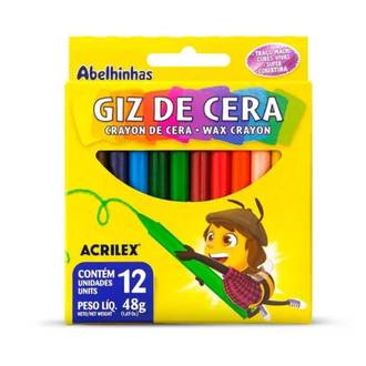 GIZ DE CERA 12 CORES - 09012 - PCT 12 - ACRILEX
