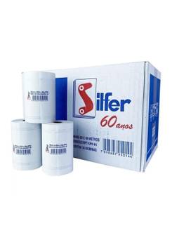 BOBINA TERMICA 44G - BRANCA - 80x40 - CX 30 - SILFER