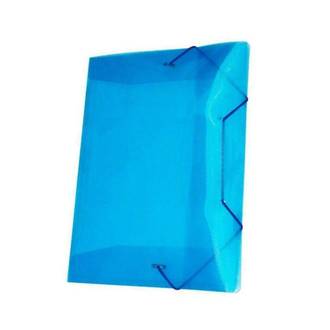 PASTA ELASTICO PLASTICA 1/2 MINI-1020 - AZUL - PCT 10 - ACP