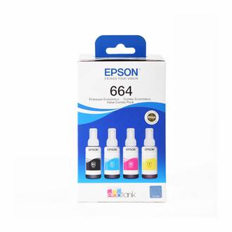 GARRAFA DE TINTA 664 C/4 CORES T664520-4P - UN - EPSON