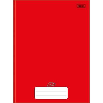 CADERNO BROCHURAO CAPA DURA 96FLS - D+ - VERMELHO - UN - TILIBRA